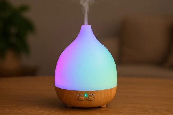 Ultrasonic Essential Oil Diffuser with Color Changing LED Light