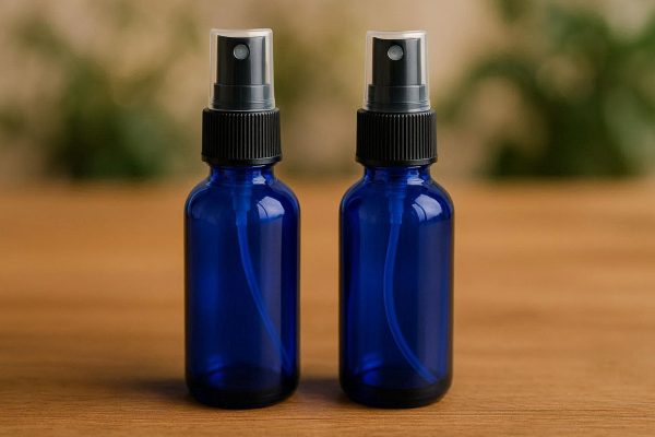 Cobalt Blue Glass Bottles with Fine Mist Sprayer Aromatherapy