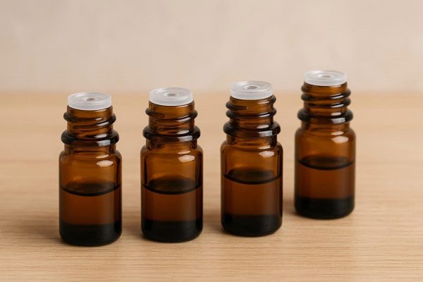 Sample Size Essential Oil Bottles with Orifice Reducer Inserts