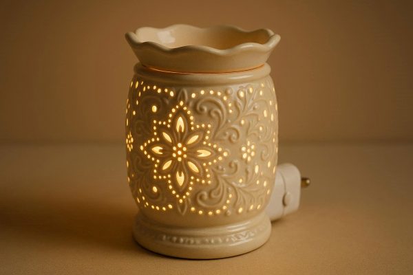 3 Decorative Ceramic Electric Wax Melt Warmer with Night Light